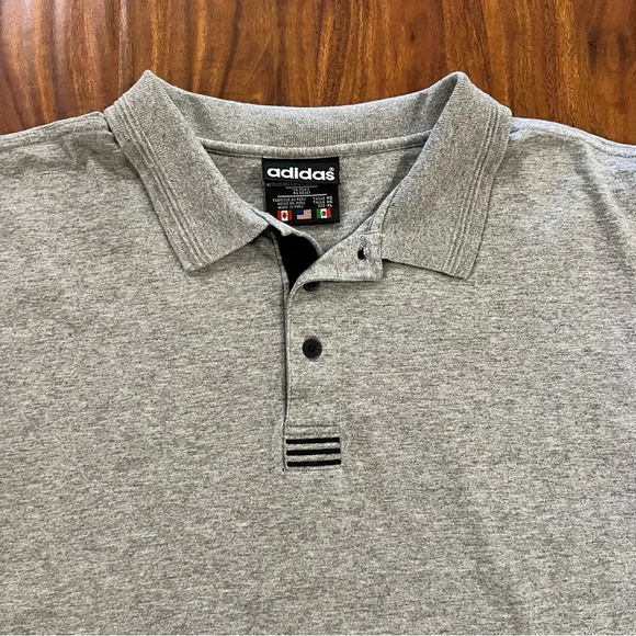 Vintage 90s Adidas Golf Polo Gray Shirt men’s size XL - Picture 2 of 11